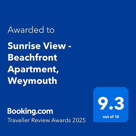 Sunrise View - Beachfront Apartment, Weymouth Dış mekan fotoğraf